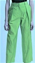 Armani Pants Sz-14 Green 96% Cotton/4% Elastane - $79.97