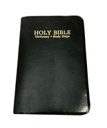 Vintage Holy Bible - Dictionary - Study Helps Red Letter King James Vers... - $10.95