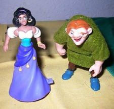 2 Collectible Action Figures + 2 VHS Disney Movies Hunchback of Notre Dame 1 &amp; 2 - £19.77 GBP