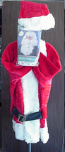 Christmas Santa Suit Santa Claus Furry Plush Costume Set  NIB never worn - £100.71 GBP