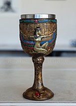 Ancient Egyptian Goddess Winged Isis Beautiful Ritual Goblet Ceremonial Chalice - £13.61 GBP
