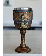 Ancient Egyptian Goddess Winged Isis Beautiful Ritual Goblet Ceremonial ... - £13.59 GBP