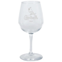 St. Louis Cardinals MLB Etched Logo Stemmed Wine Glass 12.75 oz - £17.22 GBP