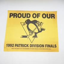 Vintage Pittsburgh Penguins Affichette 1992 Division Finals 102.5 Wdve / Fm - £21.41 GBP