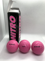 Nitro Hot Pink Golf Balls Tour Distance Open Box Sleeve  - $10.39