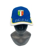 Italia Hat Men’s Blue Embroidered Strapback Spellout Stars Roma Cap - $20.82 CAD
