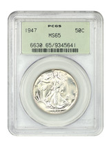 1947 50C PCGS MS65 (OGH) - $178.24