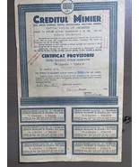 Antiguo documento Rumania Certificado Provisional Segunda Guerra Mundial... - $27.77 CAD