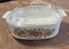 Corning Ware Spice Of Life La Marjolaine Casserole Dish A-2-B Pyrex Lid ... - $475.91 MXN
