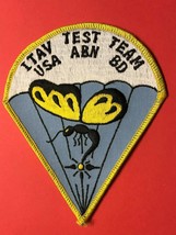 ITAV TEST TEAM, UNITED STATES ARMY AIRBORNE BOARD, POCKET PATCH, VINTAGE - $20.00