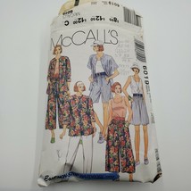 McCall&#39;s Sewing Pattern #6019 Misses&#39; Shirt Top Split Skirt Pants Size 10-12 - £5.42 GBP