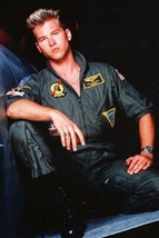 Val Kilmer as Ice Man posing on wing of jet classic Top Gun 4x6 photo - £4.73 GBP