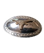 Metal Bull Head Belt Buckle 3.5&quot; x 2.25&quot; - £7.56 GBP