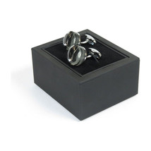 Men J.Valintin Cufflinks by Vitorofolo for French Cuff Shirt V35-2 Silver stones image 3