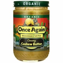 Organic Creamy Cashew Butter 16 Ounce (454 Grams) Jar - $25.96