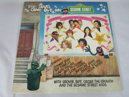 LP Vtg Kids Record THE STARS COME OUT ON SESAME STREET Johnny Cash Ray C... - $14.84