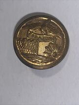 Vtg 1950's U.S. Army Engineers Button Essayons Superior Quality Eagle Round - $4.95