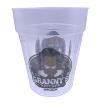 Grannys Kitchen Plastic Drinking Cup Stillwater Oklahoma Clear Advertising - $14.89