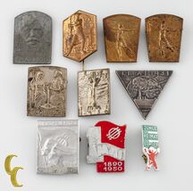 Collection of 9 Vintage Austrian &amp; German May Day Spring Celebration Pins - $186.13 CAD