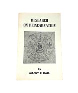 Research On Reincarnation Manly Palmer Hall 1964 Rare Occult book on Pas... - $36.10