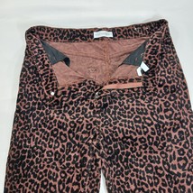 LOFT Womens Brown/Black Leopard Print High Waist Skinny Corduroy Pants 8 (30×29) image 12