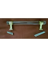 3 Pack Cabinet Knob Acrylic Gold Door Pull Cupboard Handle Drawer Hardwa... - $400.41 MXN