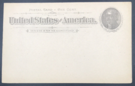 US Postal Stationery UX12 Jefferson Postal Card 1 Cent Postcard Issued 1894 - £14.52 GBP