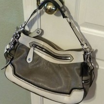 &quot;Rare&quot; Coach Limited Edition Madison Spectator CREAM/TAUPE Hobo With Cover - £115.45 GBP