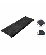 Rubber Stair Treads Waterproof Low Profile Non Slip Indoor/Outdoor Black... - £21.71 GBP