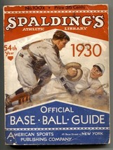 Spalding’s Official Baseball Guide 1930- Athletic Library - $349.20