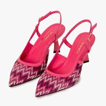 The Napoli Fuchsia Leather Slingback Women Sandal image 2
