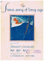 Sweet Song Of Long Ago Sheet Music Ernest Charles - $2.17