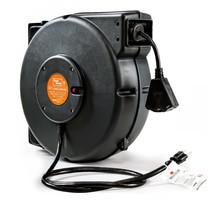 Extension Cord Reel Retractable 12Awg X 75&#39; Feet Commercial Premium Flexible 3C/ - £255.49 GBP