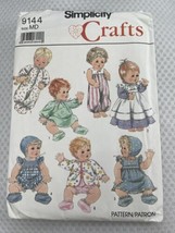 Vintage 1989 Simplicity Crafts Pattern 9144 Baby Dolls S MD Uncut - $11.30