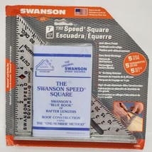 The Swanson Speed Square S0101 Layout Tool with Blue Book 5 Tools In One 7&quot; - £10.35 GBP