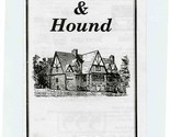 The Elk &amp; Hound Menu Country Club Road Ironwood Michigan  - £14.19 GBP