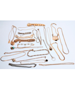 90s Gold Tone Anne Klein Erwin Pearl Costume Jewelry Lot Chains Necklace... - $148.49