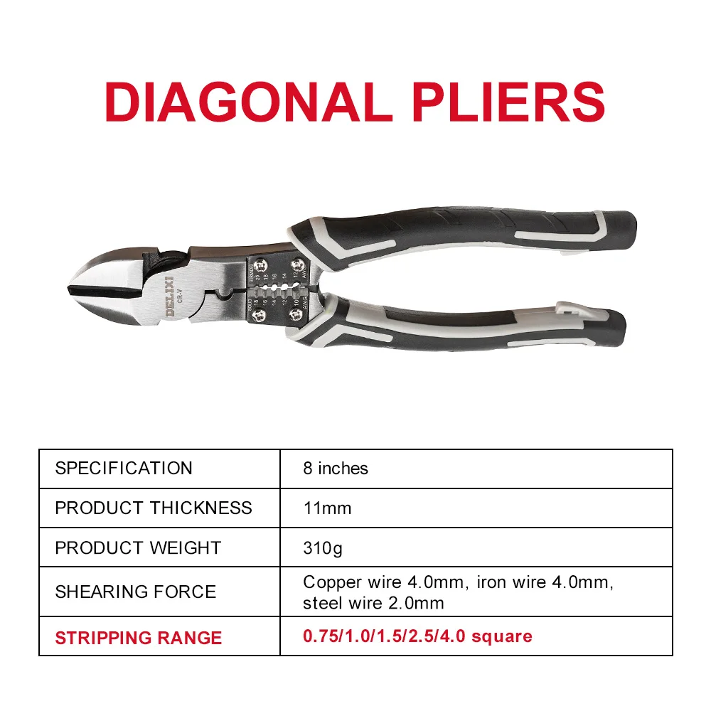 DELIXI Multifunctional Universal Needle Nose Pliers Diagonal Pliers Stri... - $10,277.33 MXN