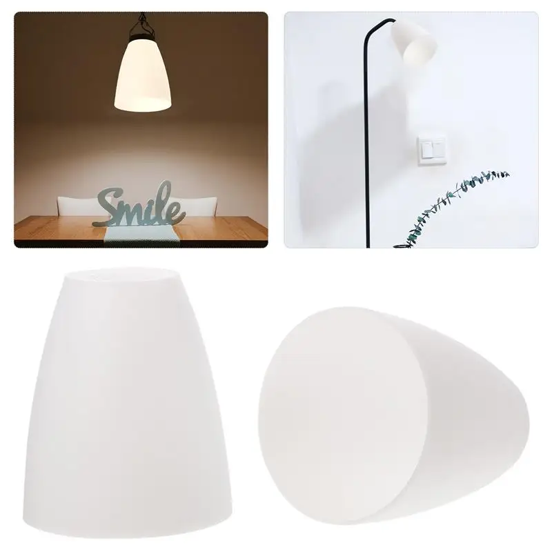 4Pcs Household Plastic Lampshade Light Light Bulb Lamp White - $16.64