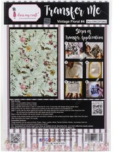 Dress My Craft Transfer Me Sheet A4-Vintage Floral #4 - £8.88 GBP