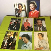 HM Queen Elizabeth II Philip Anne Andrew Queen Mother Skilton Postcards Lot 8  - £10.44 GBP