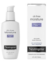 Neutrogena Oil Free Facial Moisturizer Sensitive Skin Ultra Gentle 4oz - £39.54 GBP