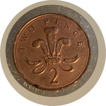 2001 UK Great Britain Elizabeth II 2 Pence coin VF - $2.88