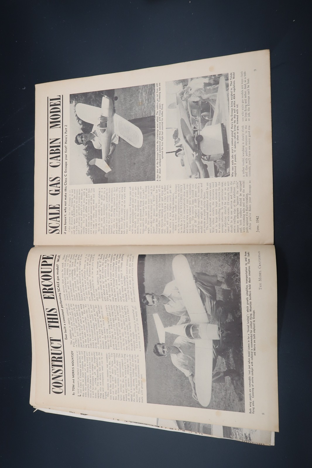 Model Craftsman June 1942 Magazine Gasbugs Speedboats Heavy Interurban Vtg WW2 Item image 13