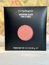 MAC Sheertone Blush Pro Refill Pan - Peaches - NIB - Full Size Free Shipping - £18.55 GBP