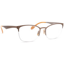 Ray-Ban Eyeglasses RB 6345 2732 Brown/Gunmetal Half Rim Metal Frame 52[]... - £115.63 GBP