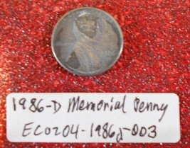 1986 D Lincoln Memorial Penny, Die Clad Error; Vintage Old Coin for Collection - £93.53 GBP