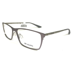 Columbia Eyeglasses Frames C3020 073 Matte Satin Silver Gray Square 56-15-140 - £52.14 GBP
