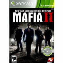 Mafia II 2 Platinum Hits Microsoft Xbox 360 Video Game 2K Jimmy DLC Style Packs - $31.93