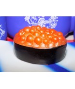 Realistic Chinese play food huge salmon egg and rice sushi wrapped in se... - £4.64 GBP